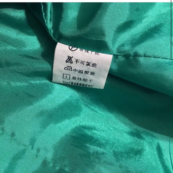 Green Asymetrical Button Up Blazer / Pea Coat | Foreign Brand | Medium Size Fit - Picture 9 of 9